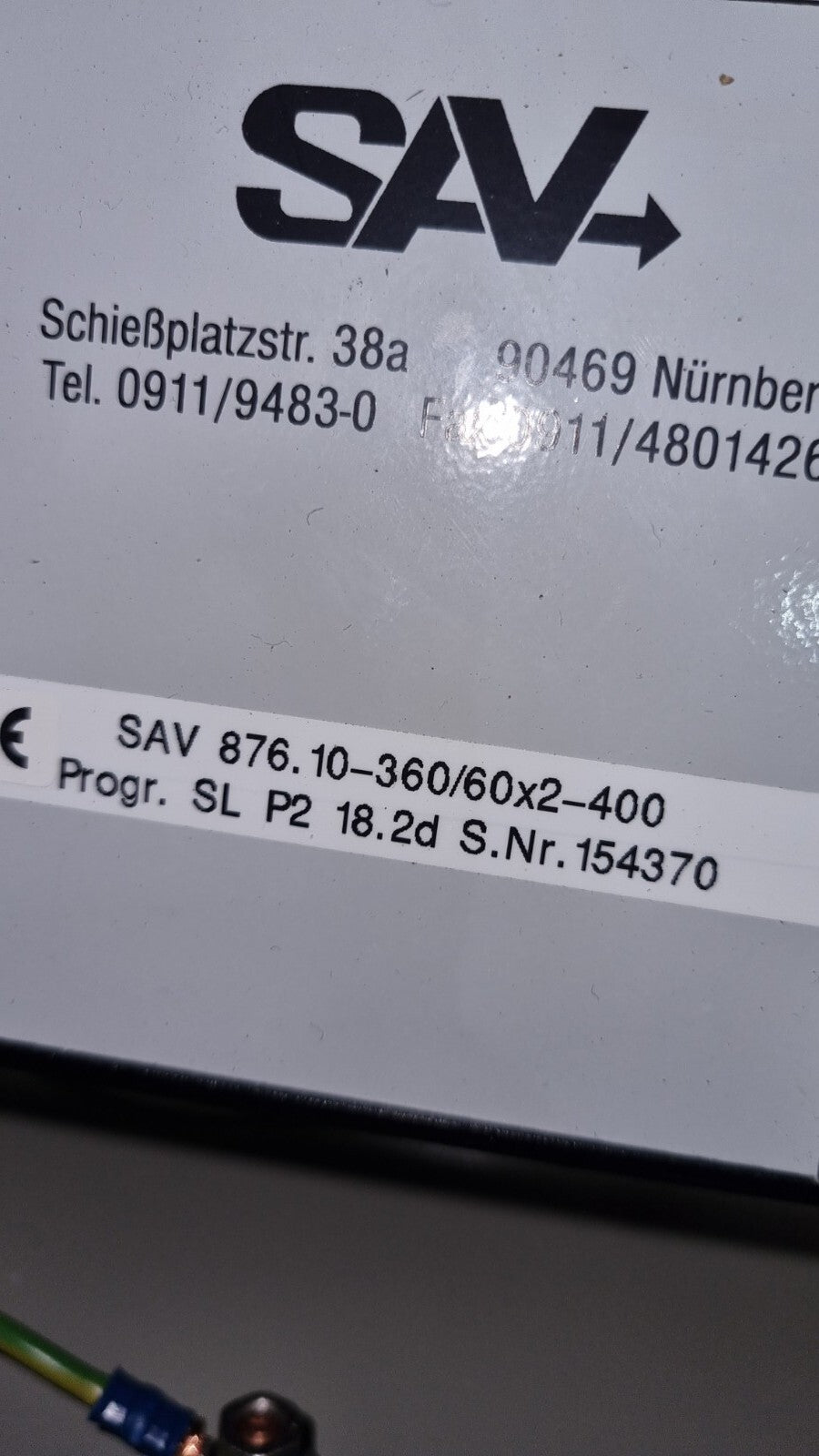 SAV 876.10-360/60x2-400 Elektronische Umpol-Steuergerät Polarity Reversing Unit