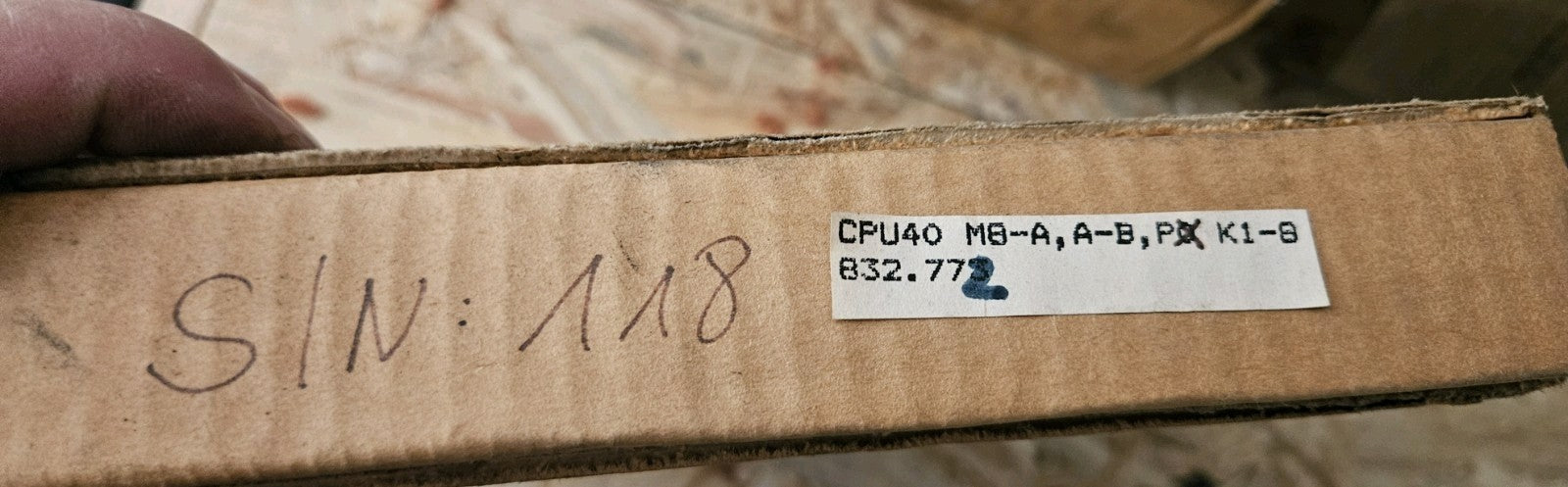 HEINEN CPU40/4 MB-A, A-B, PX K 1-8, 832.772, SN.118, Neu/Ovp,  New In BOX NOS
