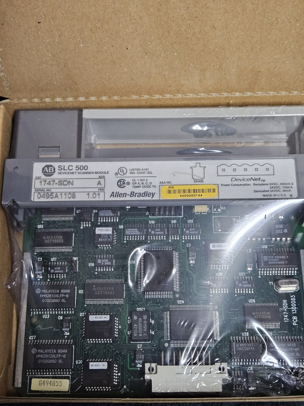 Allen-Bradley 1747-SDN, SLC 500, Ser.A, FRN 1.01, New Unused, Neu Sealed
