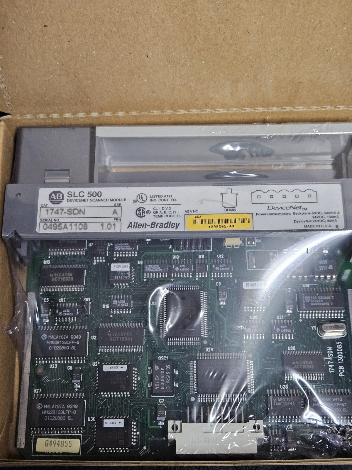 Allen-Bradley 1747-SDN, SLC 500, Ser.A, FRN 1.01, New Unused, Neu Sealed