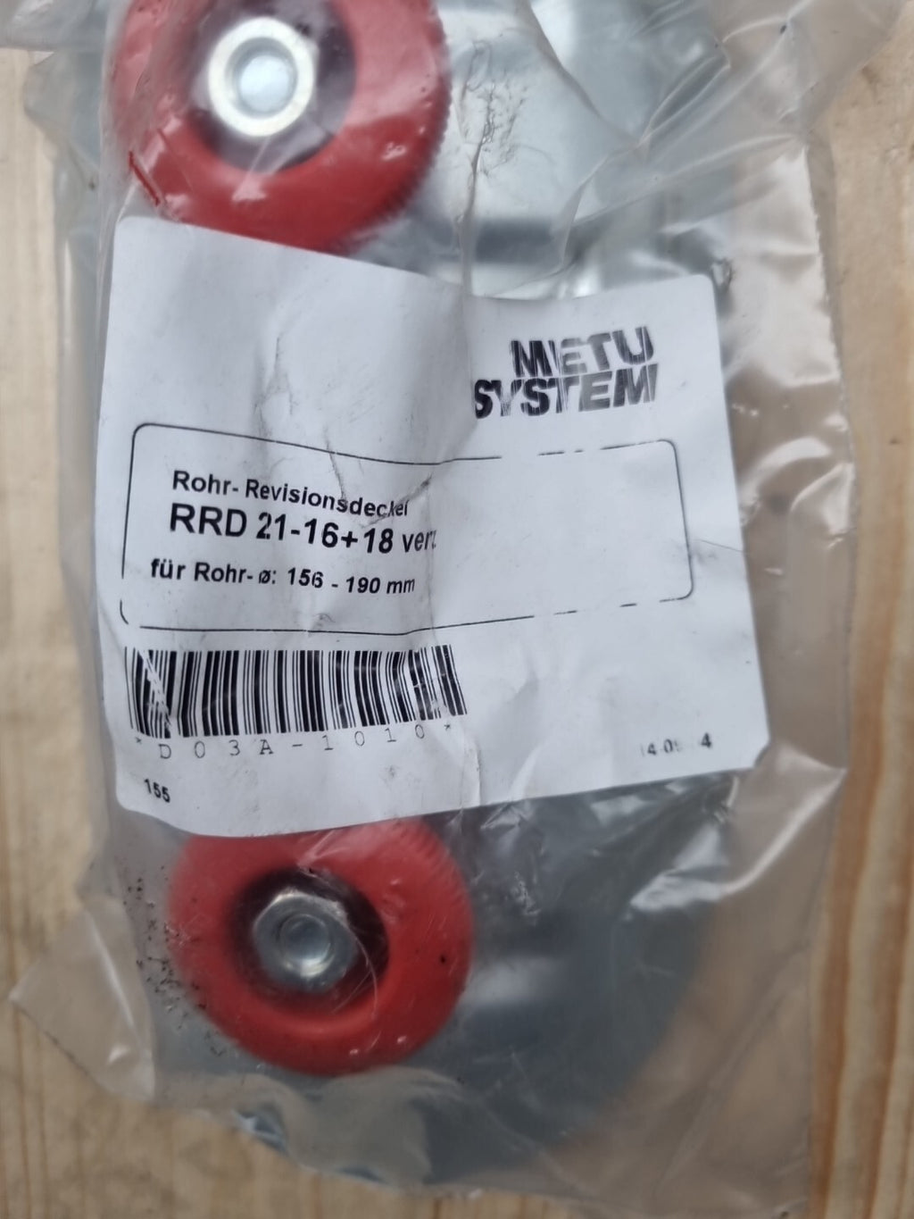 Konvolut 7 x METU SYSTEM Rohr - Revisionsdeckel RRD 21-16+18 und RRD 32-50 neu!