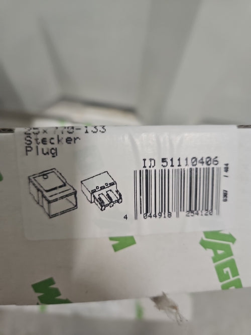 25 x Wago 770-133 Stecker mit Zugentlastungsgehäuse, 3-Polig, 0,5-4 mm², Neu/ovp
