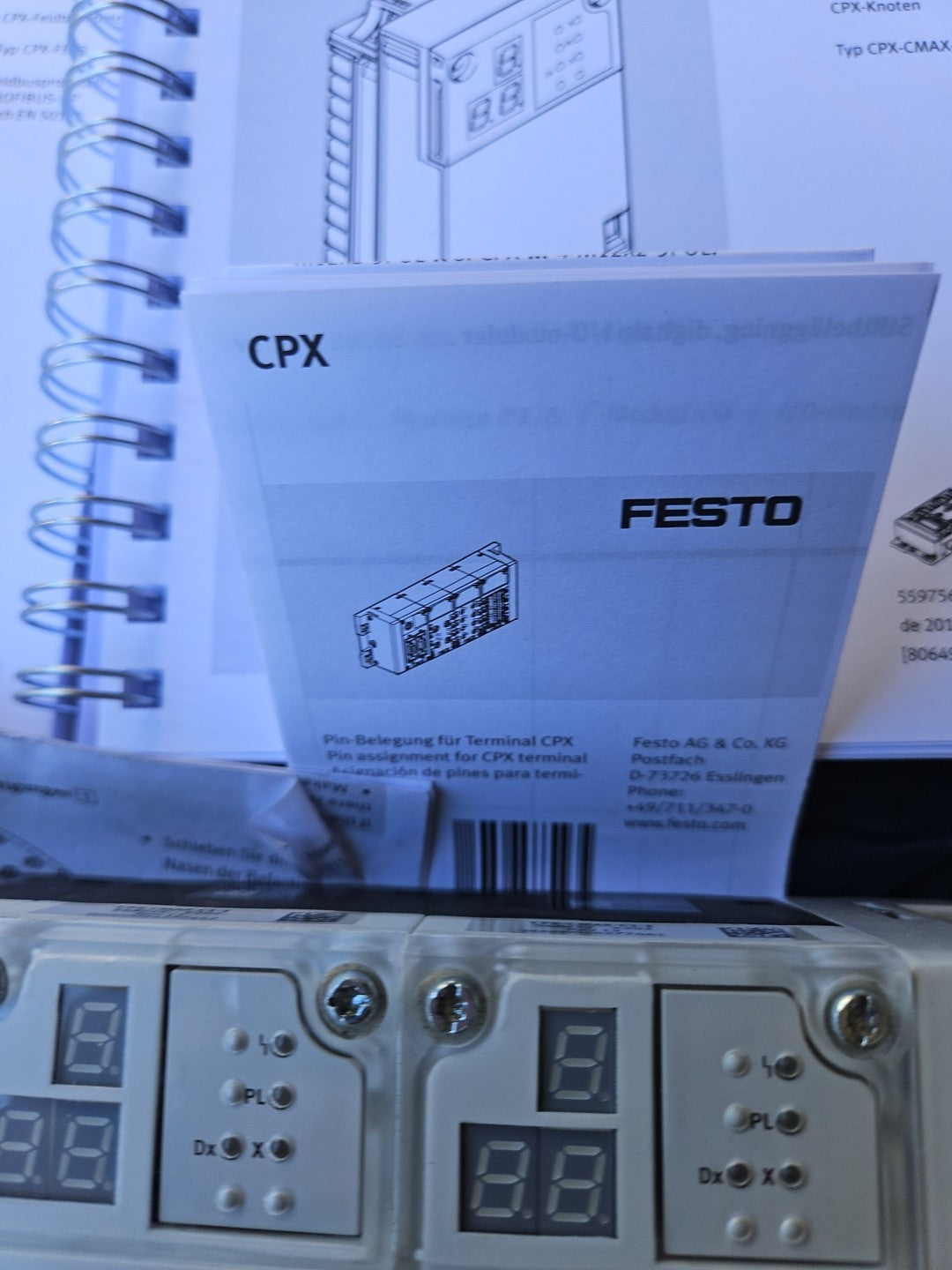 2 xFesto Terminal CPX-CMAX-C1-1 Achscontroller 548932+CPX-FB13 195740 Neu Unused