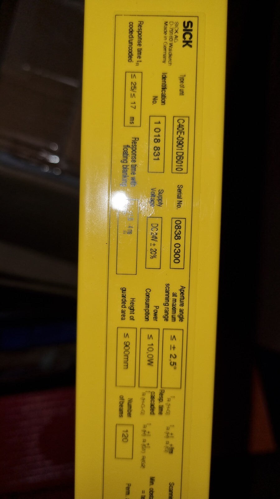 SICK C4000 LICHTVORHANG  C40S-0901DA010 + C40E-0901DB010 NEU/OVP