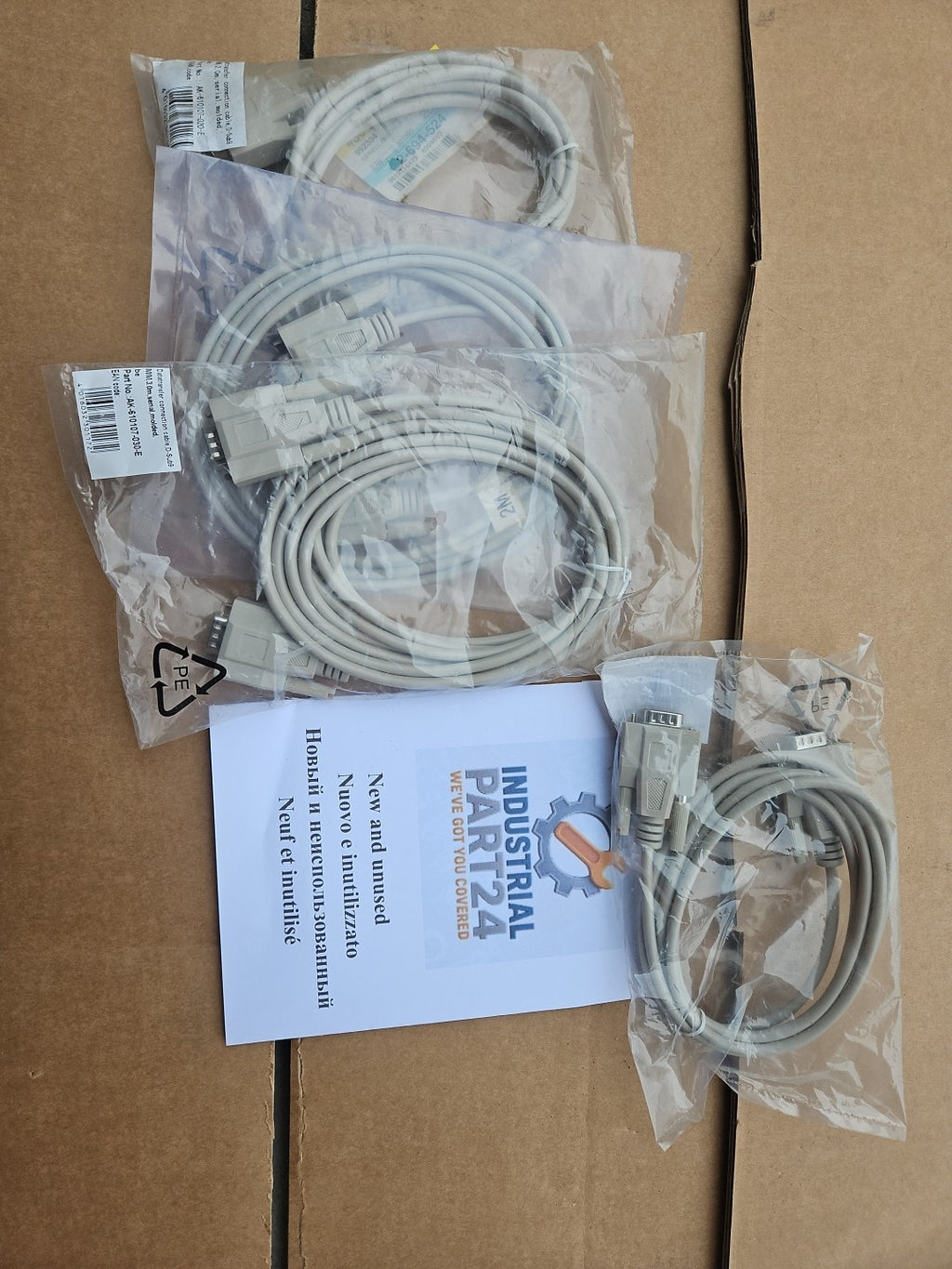 4 x DIGITUS Datatransfer Anschlusskabel, D-Sub9 St/St, 2.0m, Seriell, Neu/ovp