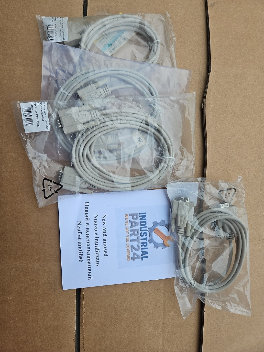 4 x DIGITUS Datatransfer Anschlusskabel, D-Sub9 St/St, 2.0m, Seriell, Neu/ovp