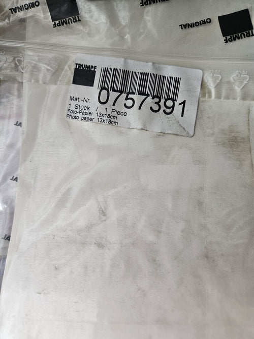 3 x Trumpf 0757391 Foto-Papier, Wartung, Service Neu/ovp, New In Box Laser
