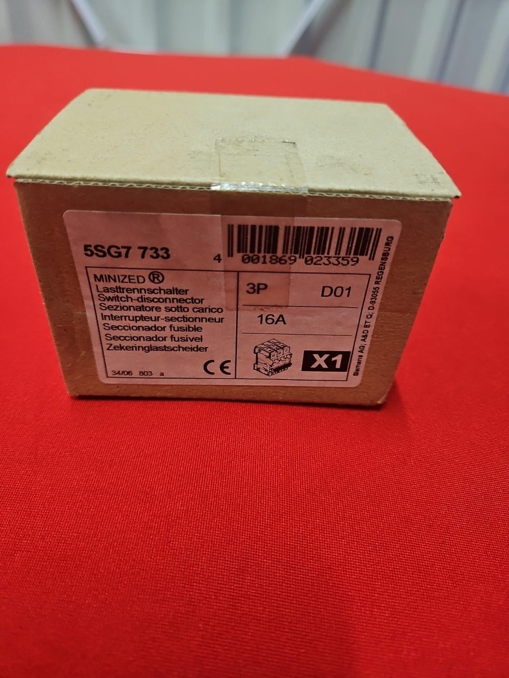 SIEMENS 5SG7733 5SG7 733 Lasttrennschalter, Switch Disconnector Neu/ovp-unused-
