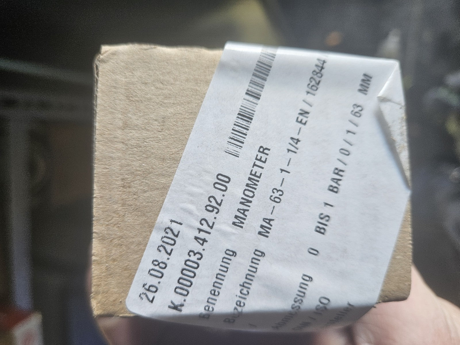 FESTO MA-63-1-1/4-EN 182844 Manometer Pressure Gauge NEU/OVP, New In Box