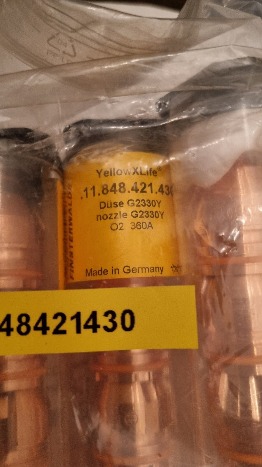 1 xKjellberg HiFocus Düse G2330Y 11.848.421.430 O2 300A nozzle thermacut neu/new