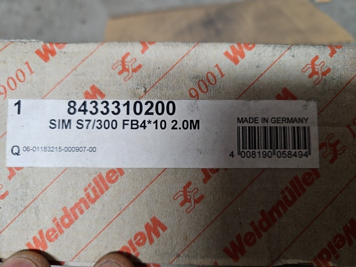 Weidmuller sim s7/300 fb4 x 10 2m konv 8433310200 Neu/ovp, Unused New