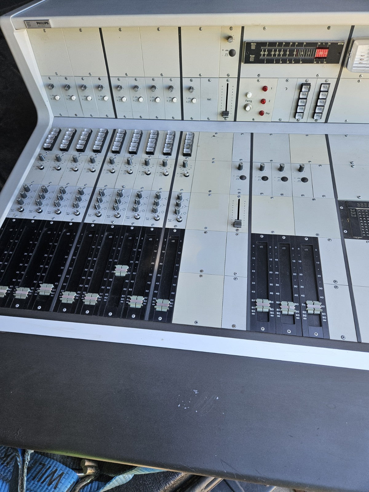  Vintage Mixing Console Desk PHILIPS MD, Fully Working Rare, Worldwide Shipping!