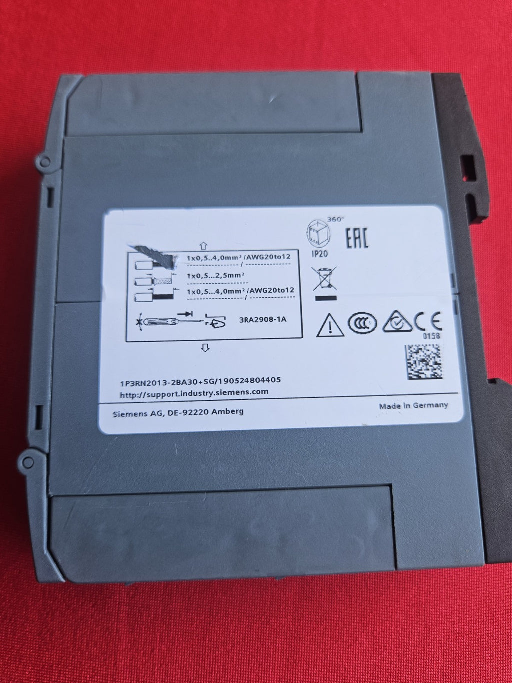 Siemens SIRIUS 3RN2013-2BA30 Thermistor Motor Protection Control Unit – 24V New
