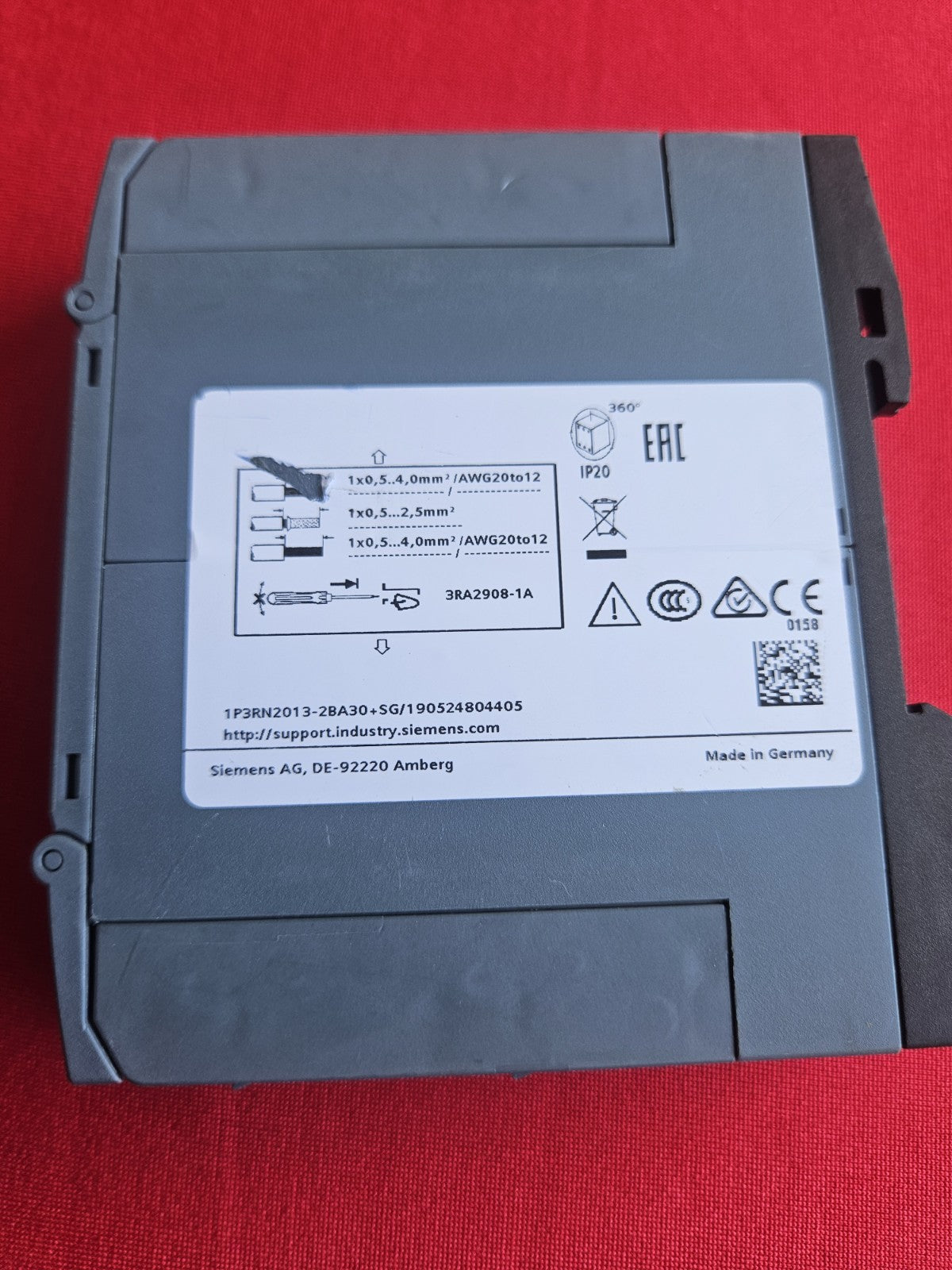 Siemens SIRIUS 3RN2013-2BA30 Thermistor Motor Protection Control Unit – 24V New