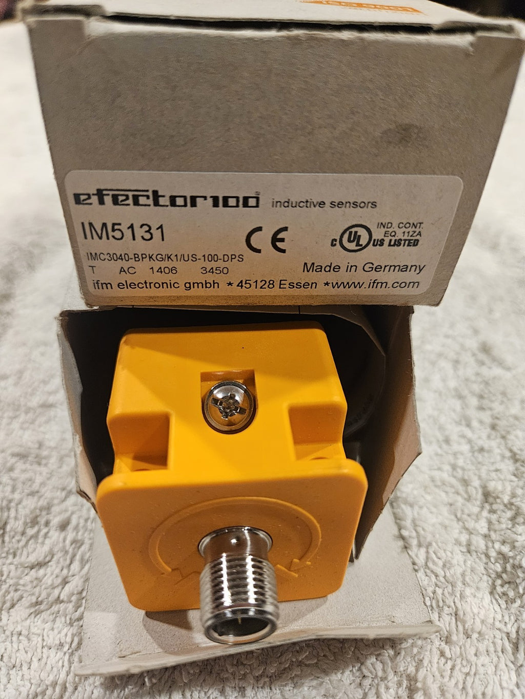 IFM 5131, IMC3040-BPKG/K1/US-100-DPS inductive Sensor, New In Box, Neu/ovp 