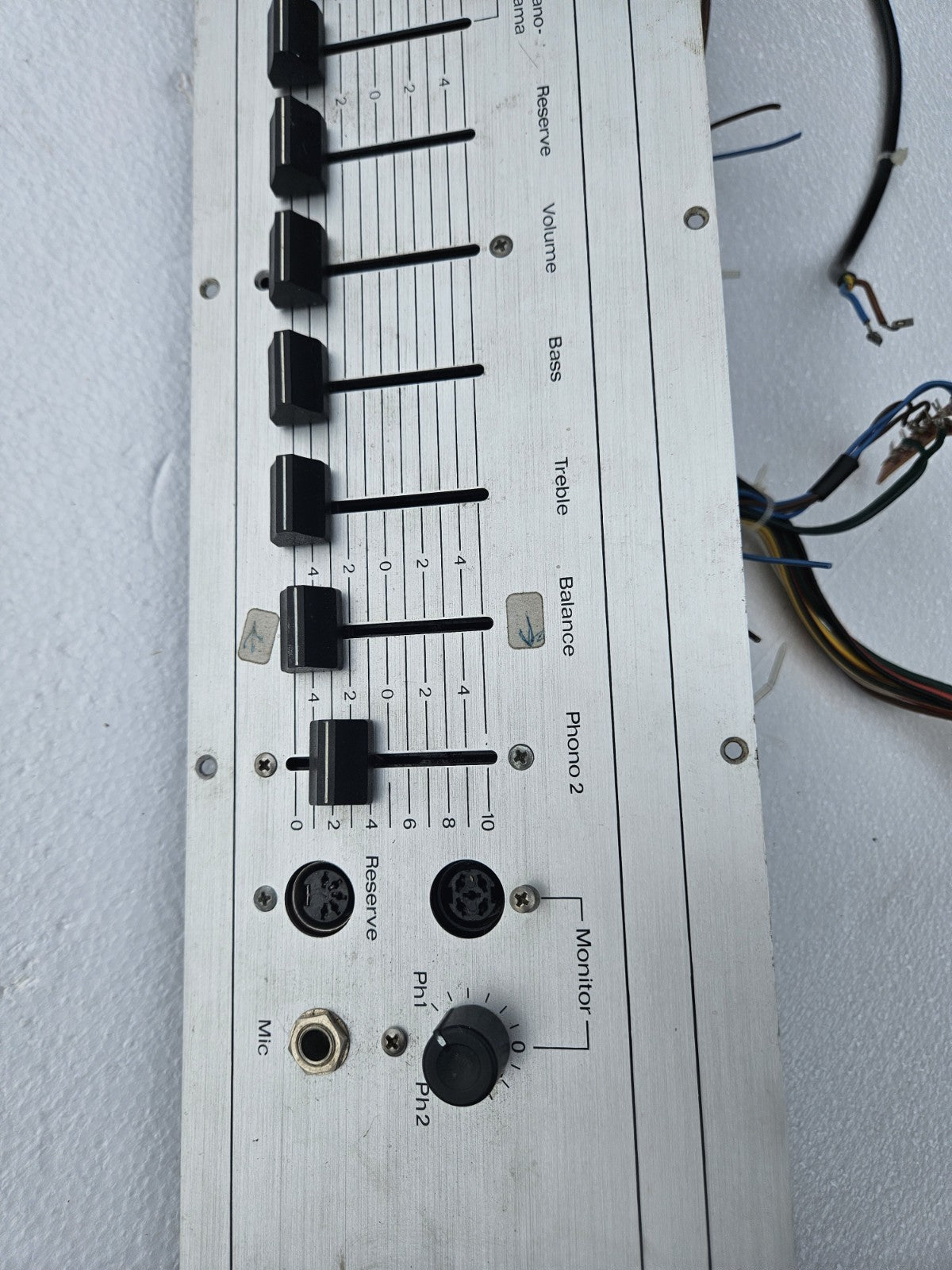 Rare Wifona Disco-Center Mixing-Console Spare Part Faceplate Vintage Audio Desk