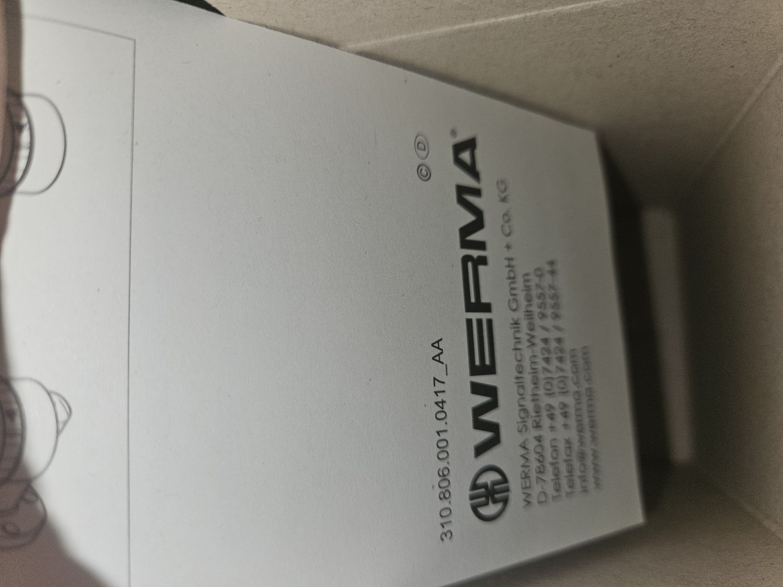 Werma LED-Leuchte 24V überwachbar 80635055 Dauerleuchten 806.350.55 LED-Leuchte