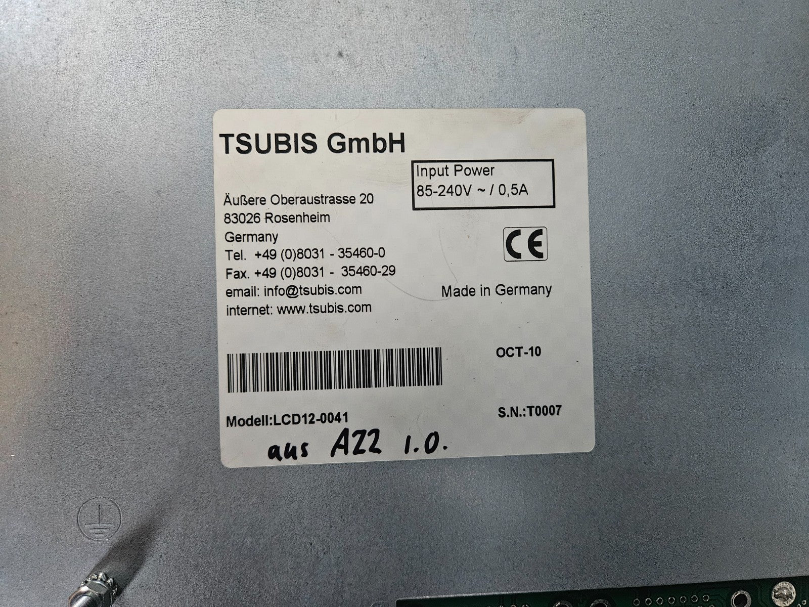 Krauss Maffei, Demag, Arburg, Engel LCD Monitor, Steuerung fully working, tested