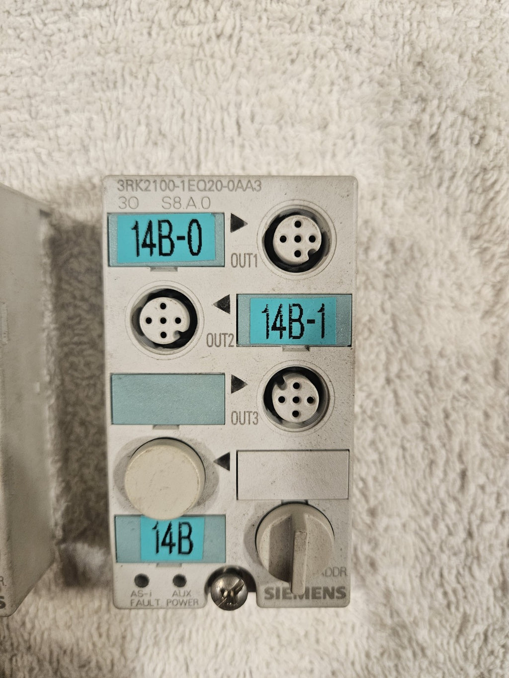 Set of 2 x Siemens 3RK2100-1EQ20-0AA3 AS-i Kompaktmodul, used,  Fully Working 