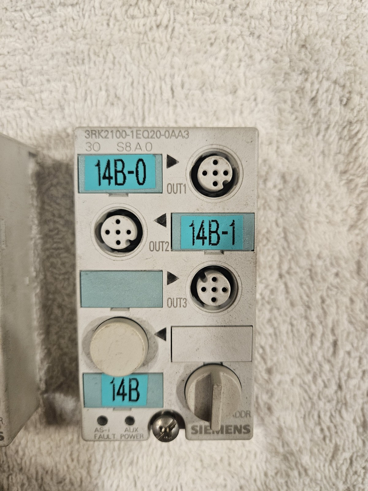 Set of 2 x Siemens 3RK2100-1EQ20-0AA3 AS-i Kompaktmodul, used,  Fully Working 