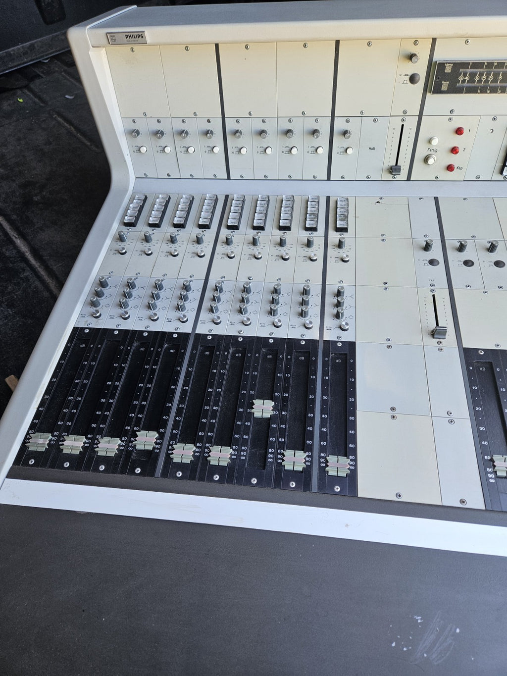  Vintage Mixing Console Desk PHILIPS MD, Fully Working Rare, Worldwide Shipping!