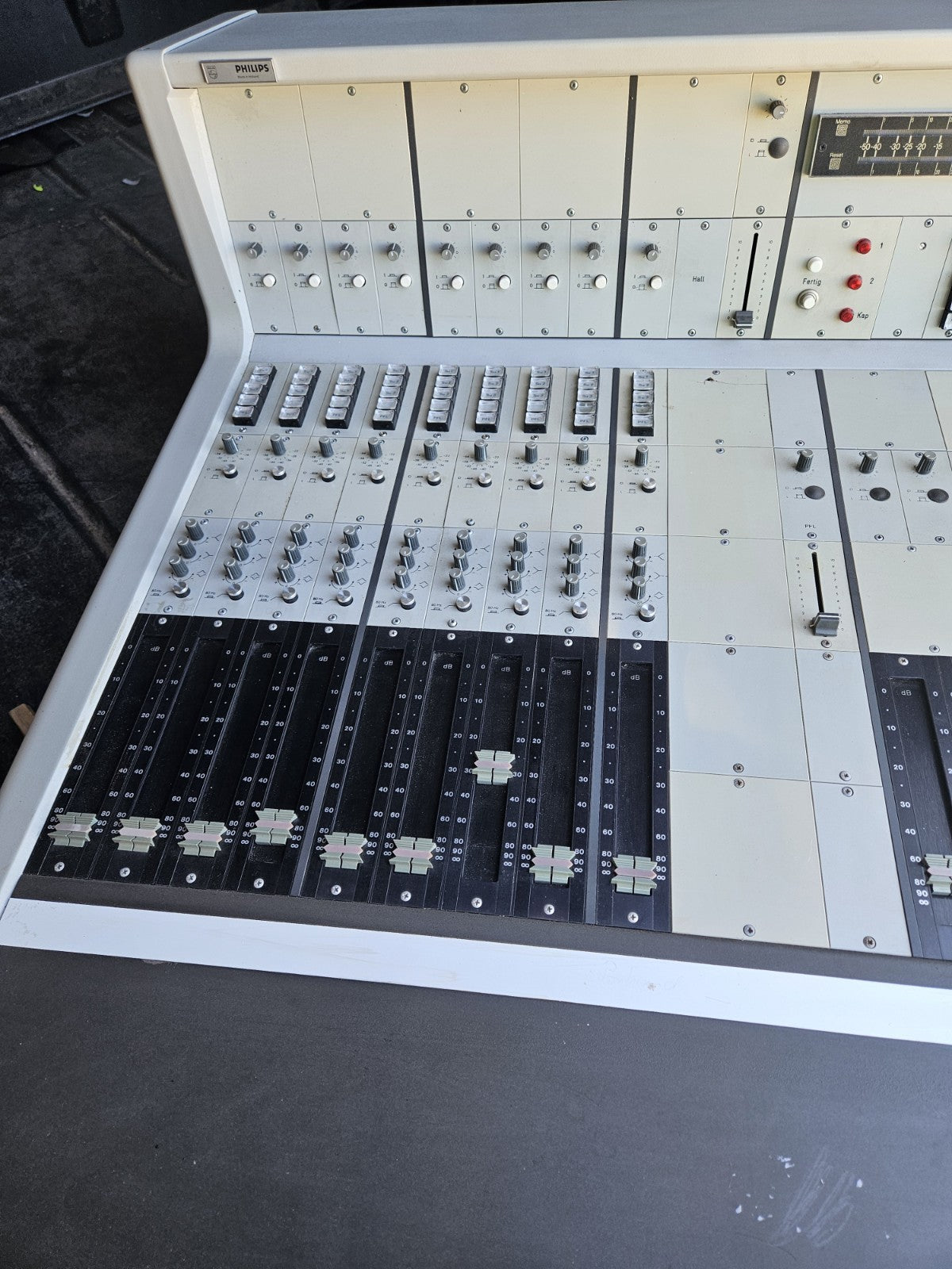  Vintage Mixing Console Desk PHILIPS MD, Fully Working Rare, Worldwide Shipping!