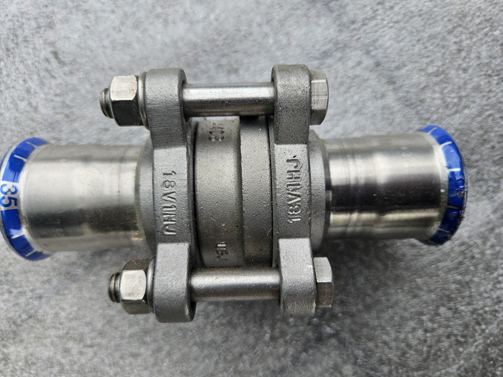 GEBERIT MAPRESS EDELSTAHL ES Rückschlagventil 35 mm, geflanscht Neu Unbenutzt