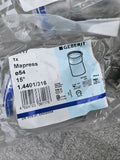 1 x MAPRESS Edelstahl Geberit 15° Inox  Edelstahl 36117,  54mm mit Einsteckende