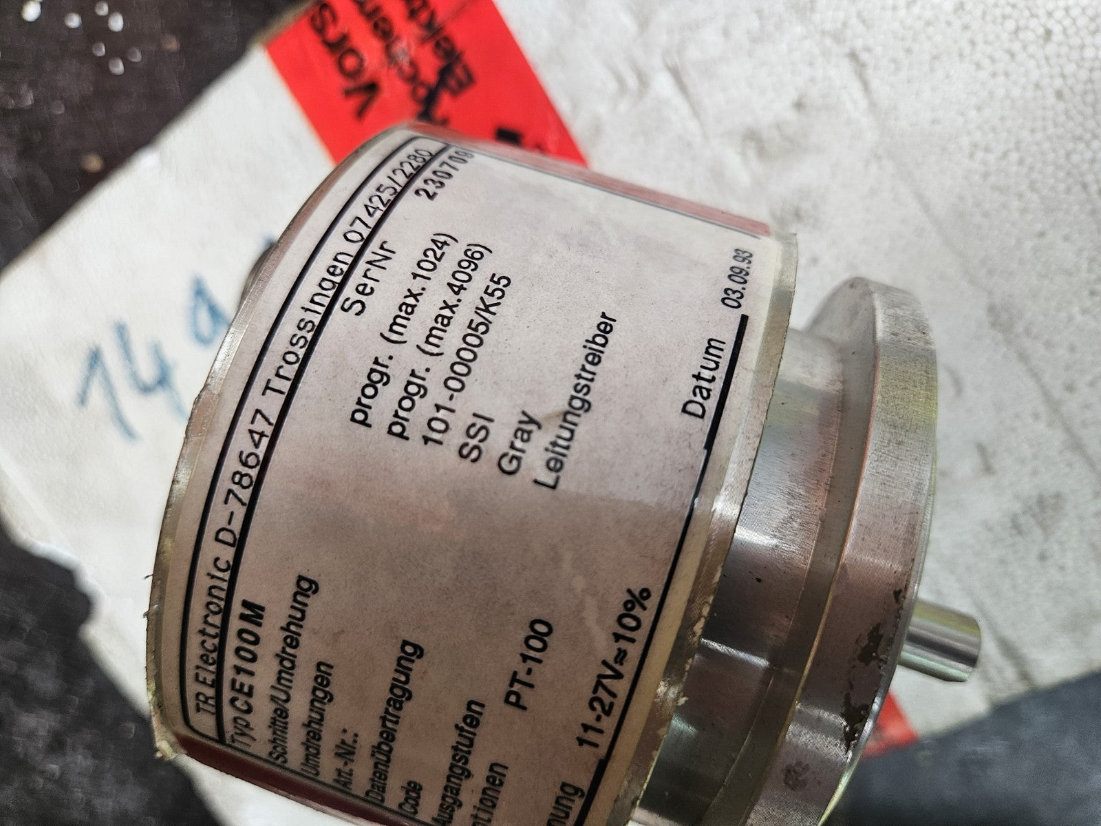 TR Electronic CE100M, Rotary Encoder, Drehgeber, 101-00005/K55, 11-27V, New Neu