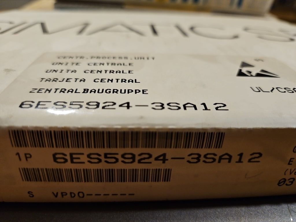 SIEMENS SIMATIC S5 CPU 924 150U 6ES5924-3SA12 / 6ES5 924-3SA12, Neu, New Sealed