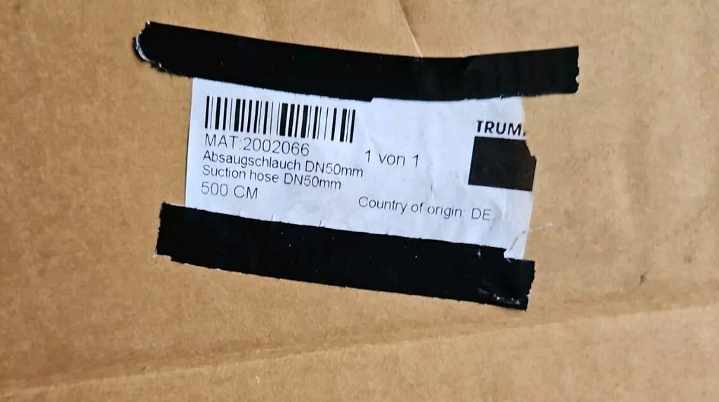  Trumpf Laser No. 2002066Absaugschlauch DN50mm Suction hose DN50mm Neu/ovp New