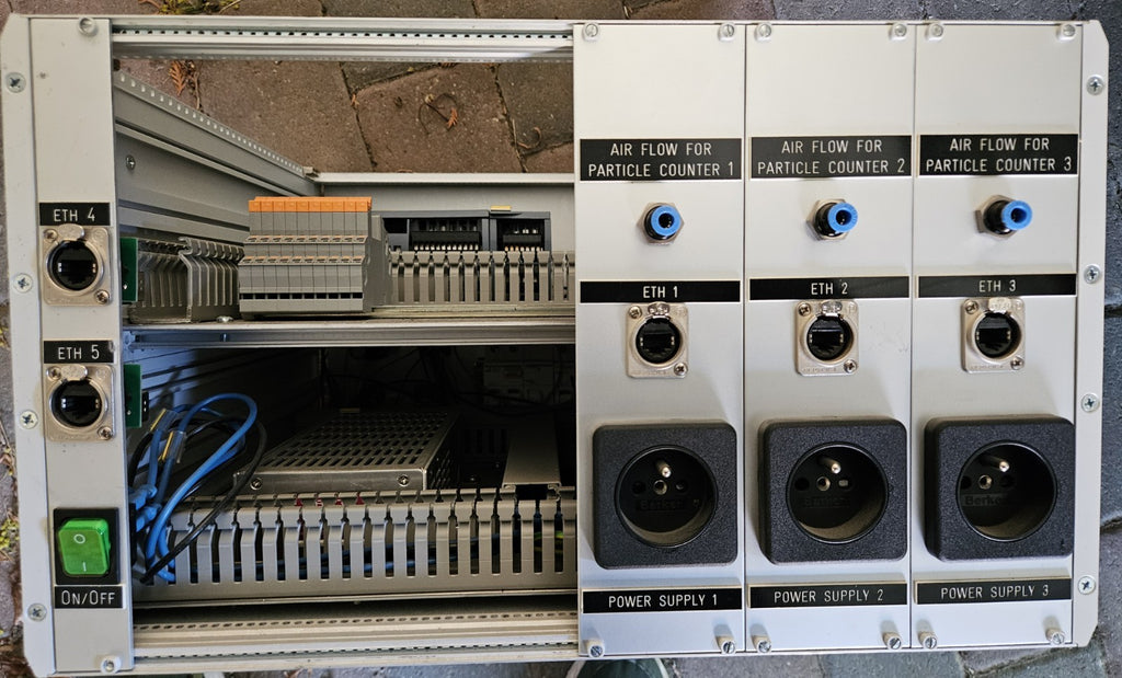 Custom 3-Channel Particle Counter Control Rack | Siemens Simatic S7-1200 PLC |