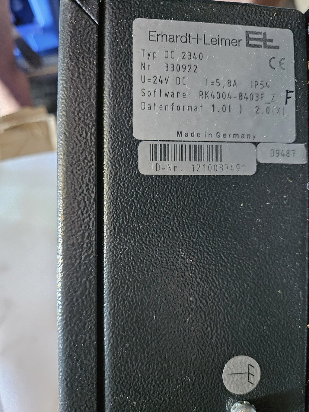 Erhardt+Leimer DC 2340 Controller DCS Display Terminal 330922,1210037491 24V DC