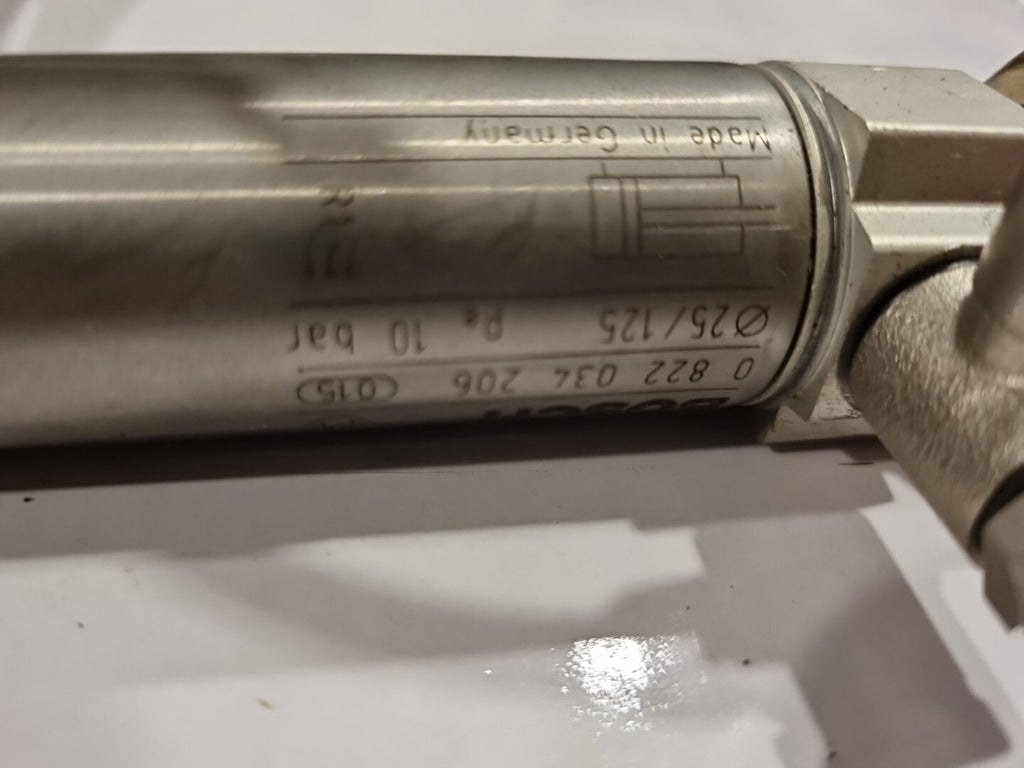 2x Bosch Rundzylinder 0822034206 Pneumatikzylinder Zylinder 10 Bar / Ø25/125 neu