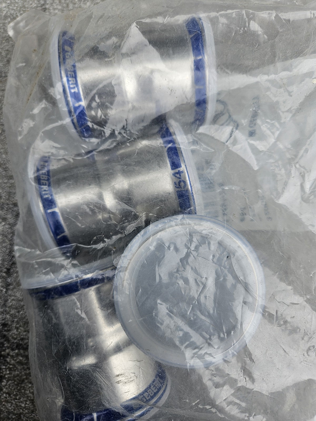 Pressfitting Geberit Muffe Edelstahl 54mm Mapress 32008 New Neu Unused INOX