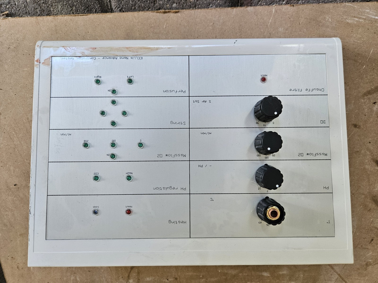 Pall ATMI iCELLIS Nano Advance Controller Tester Bioreactor Simulator Test KIT