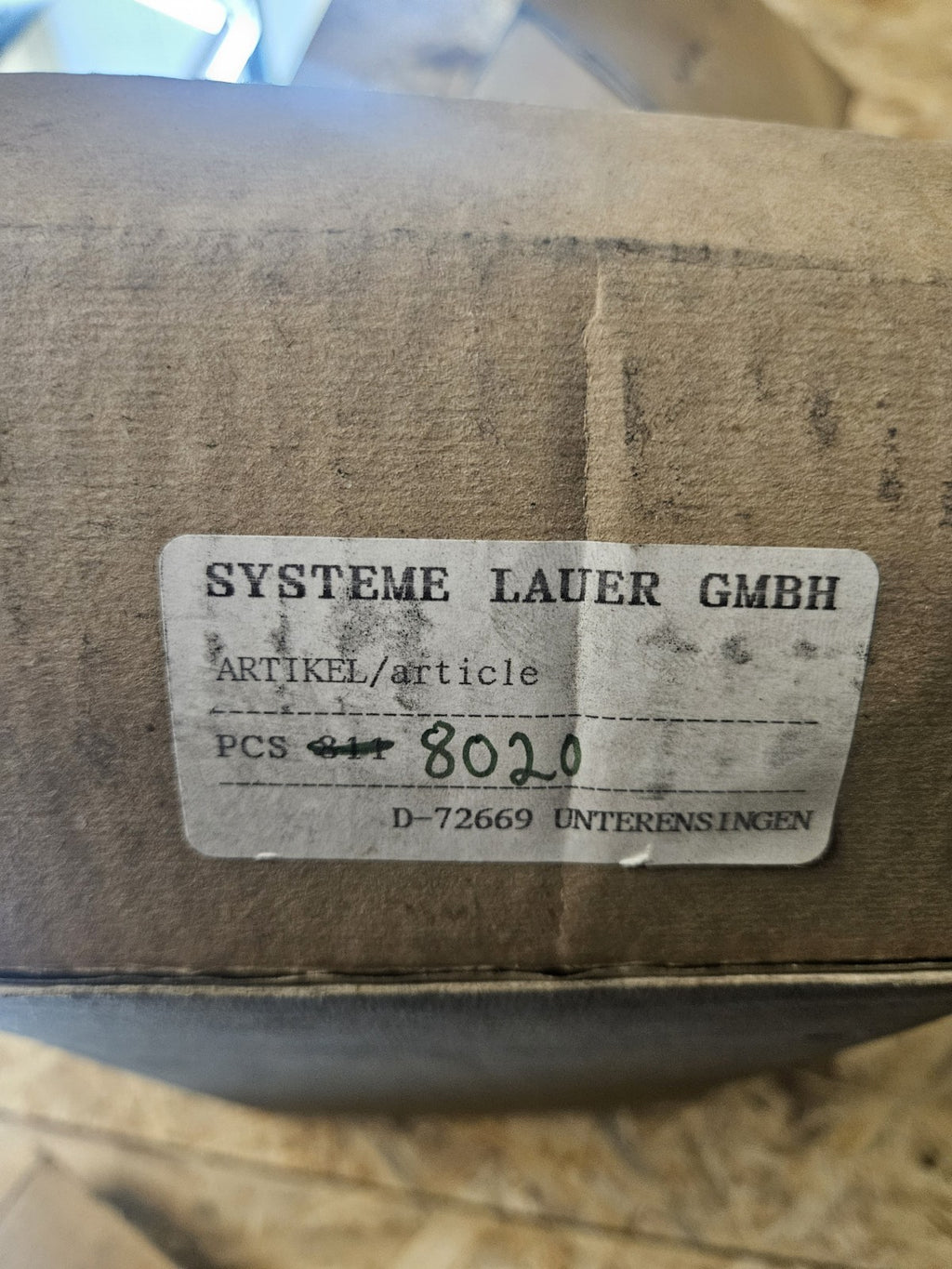 LAUER PCS8020, 00050-FD, PX8020.015.1, 270995, New In Box, Neu/ovp Unsed NOS