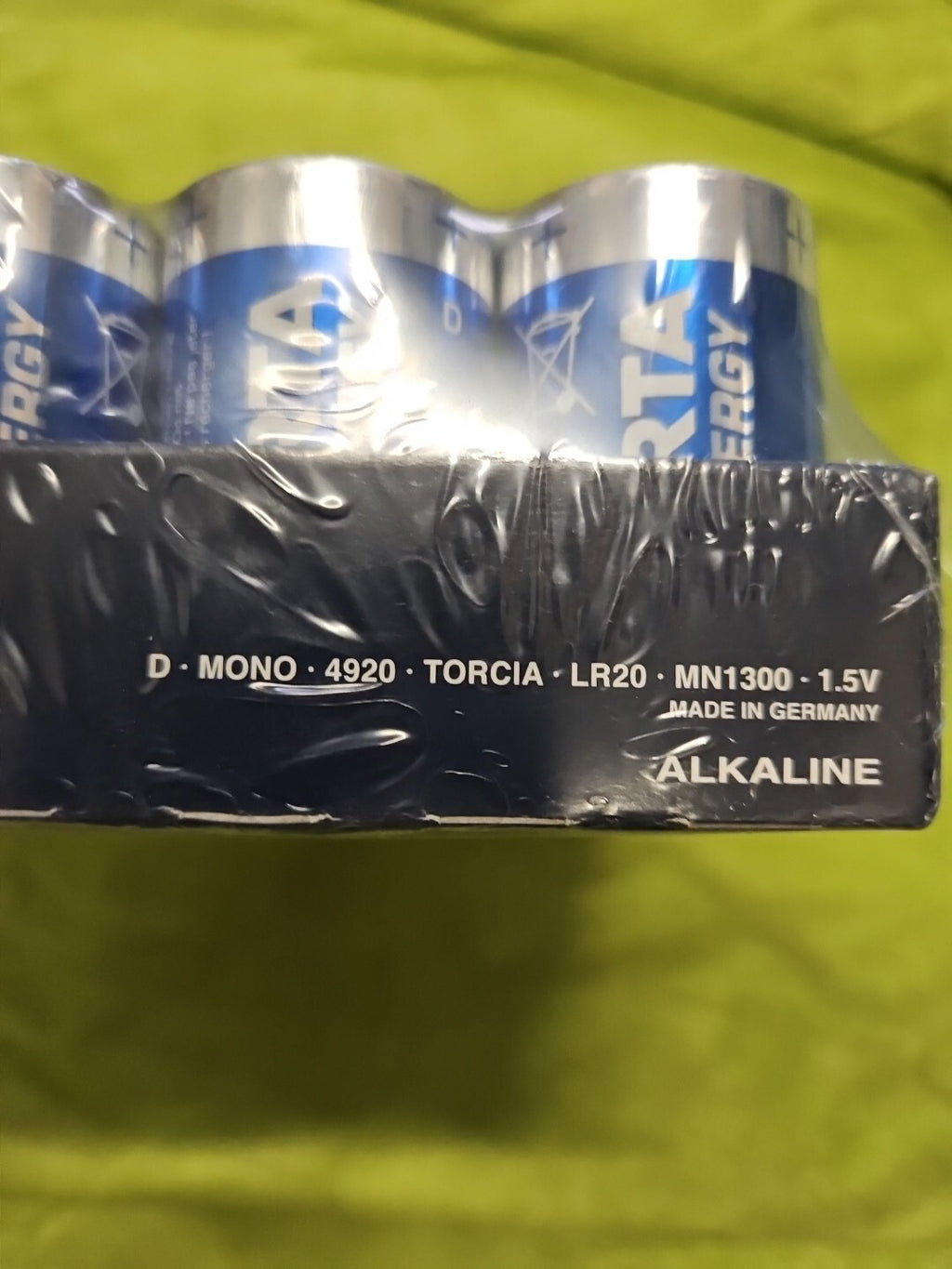 20x VARTA High ENERGY  Alkaline Batterie D Mono R20 4920 121 111, NEU/OVP, NEW