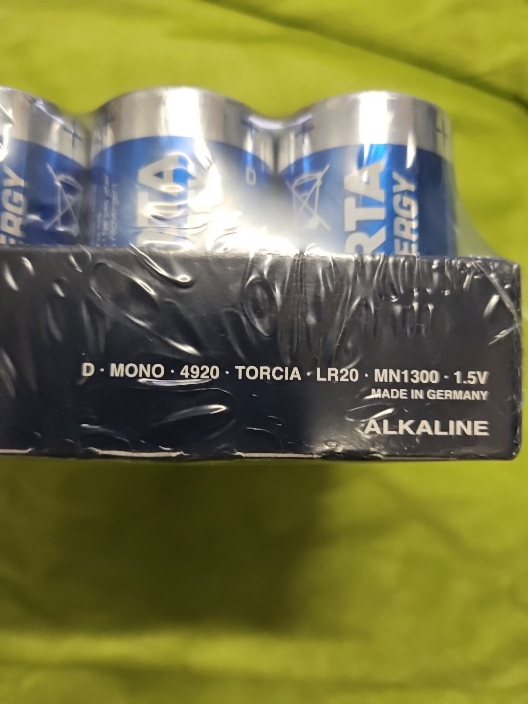 20x VARTA High ENERGY  Alkaline Batterie D Mono R20 4920 121 111, NEU/OVP, NEW