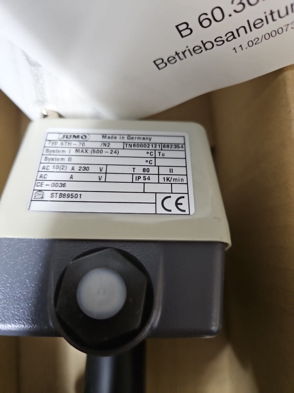 JUMO ATHs-70, Aufbau THERMOSTAT, neu/ovp, Unbenutzt, New Old Stock,
