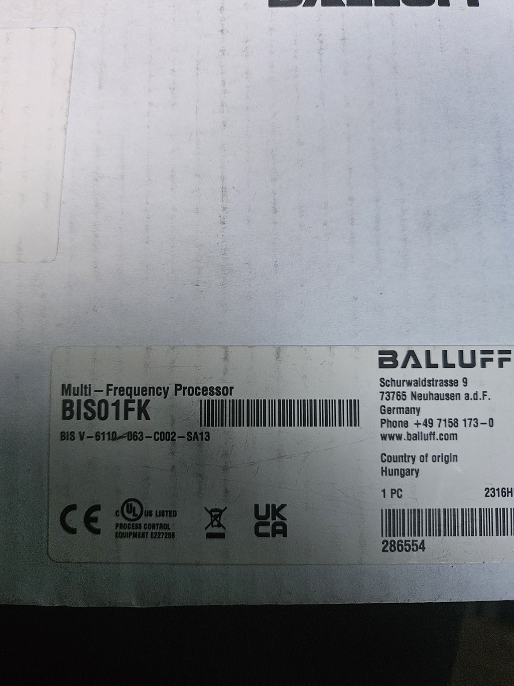 Balluff BIS01FK Multifrequenz Auswerteeinheit BIS V-6110-063-C002-SA13 Neu/ovp
