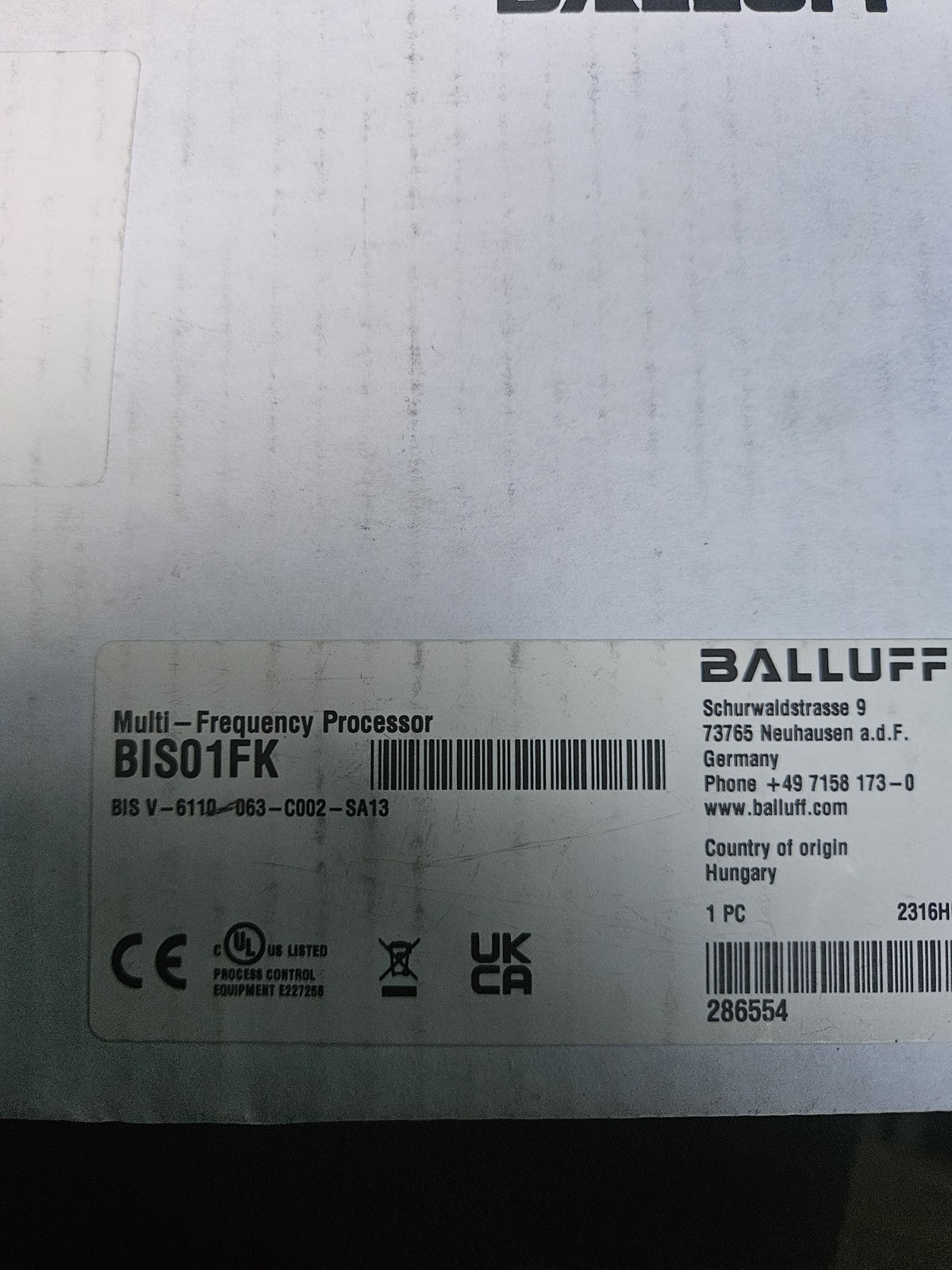Balluff BIS01FK Multifrequenz Auswerteeinheit BIS V-6110-063-C002-SA13 Neu/ovp