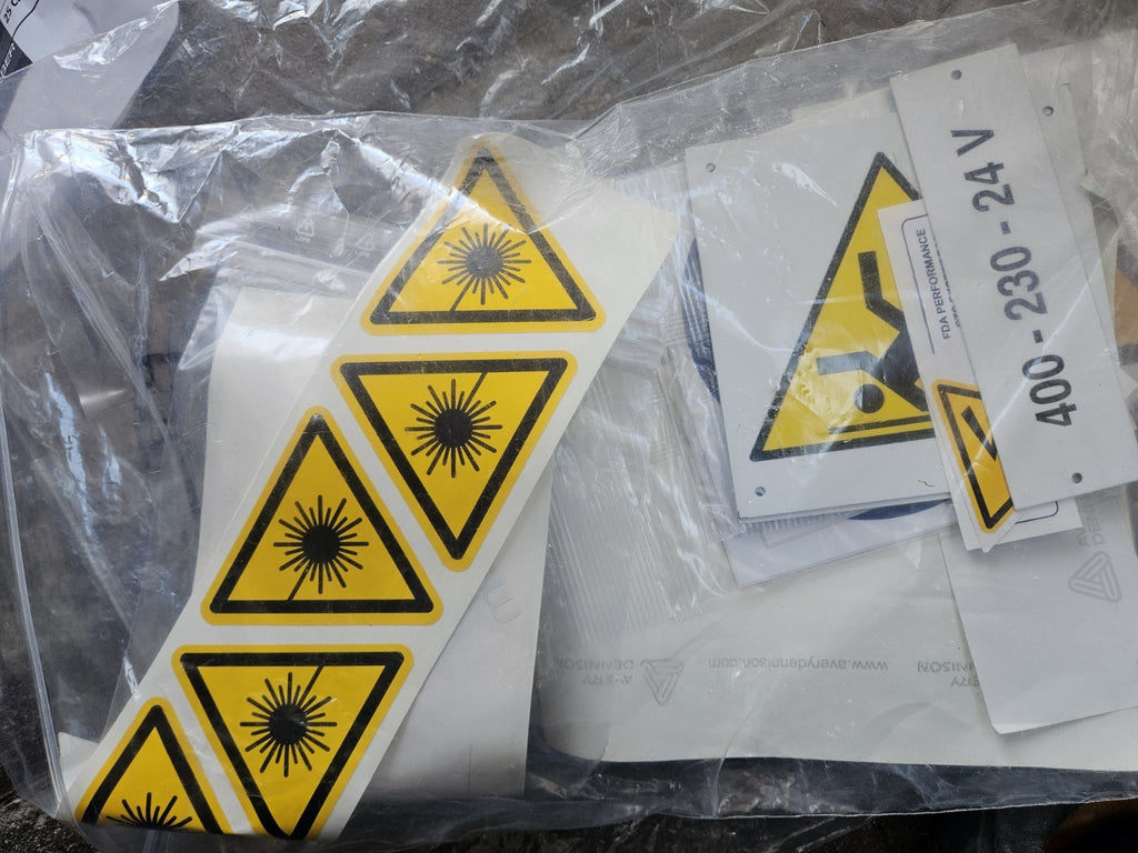 PRIMA POWER, Laser PLATINO Fiber 1530 EVO, Warning, Sticker, Plate Set New NEU