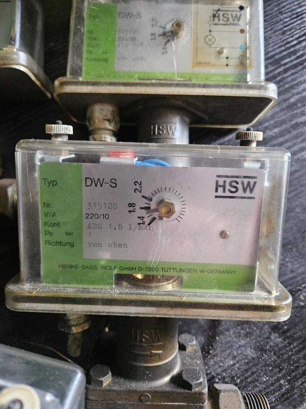 HSW Henke-Sass DW-S Durchflussmessgerät 5,6-8,4 L Durchflusswächter Used Tested