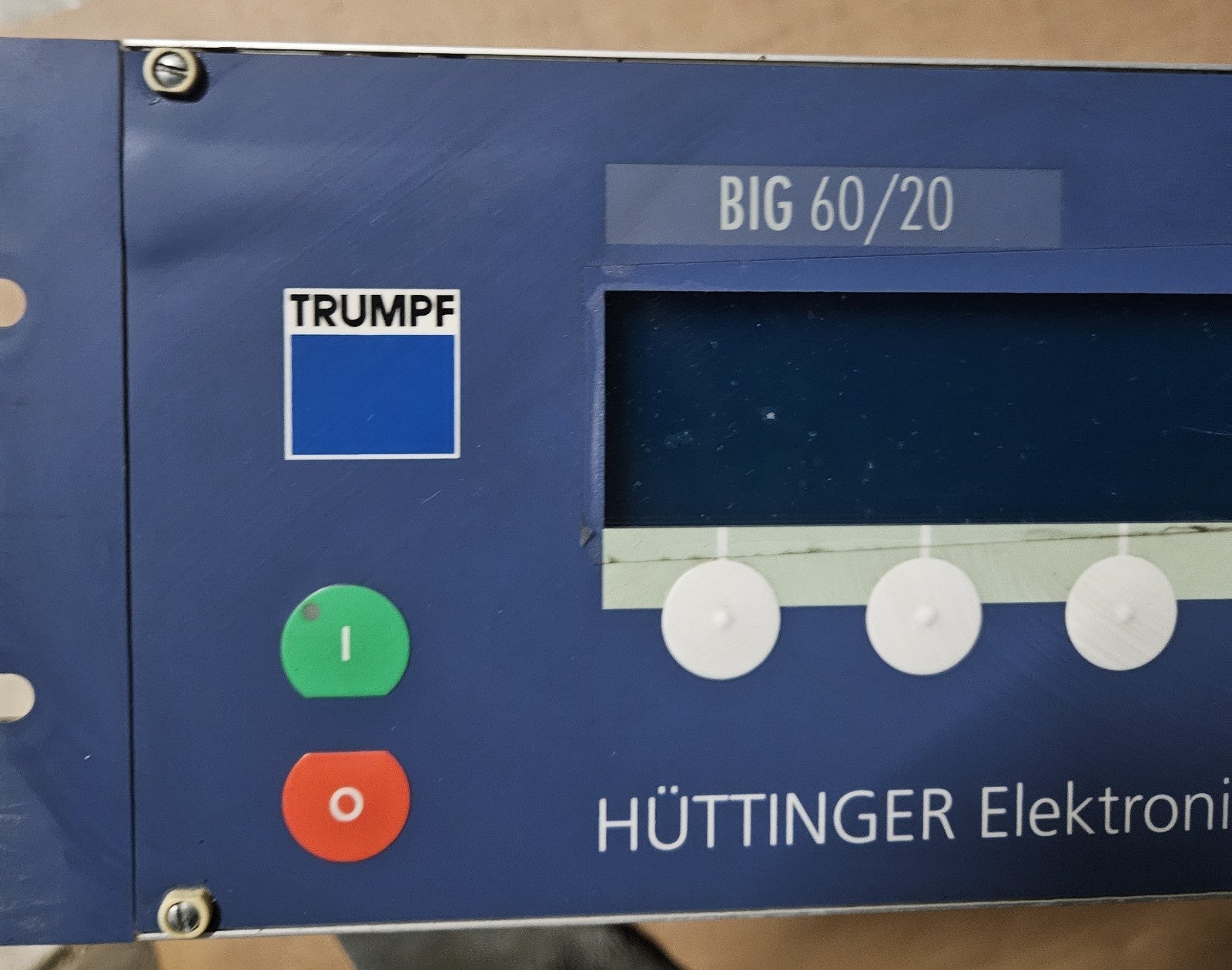 TRUMPF HÜTTINGER BIG 60/20, 093416, Steuerung, Panel, Interface,Sputtering Used