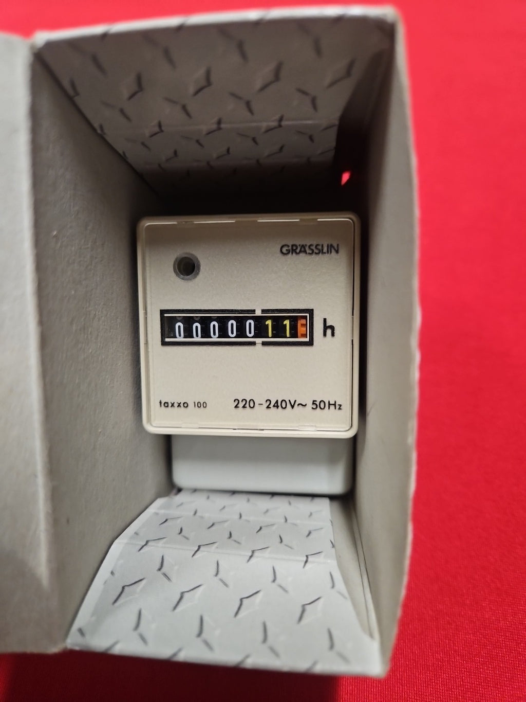 Grässlin 05.15.1001.1 Betriebsstundenzähler taxxo 100 | UWZ 48A | 598452 Neu/ovp