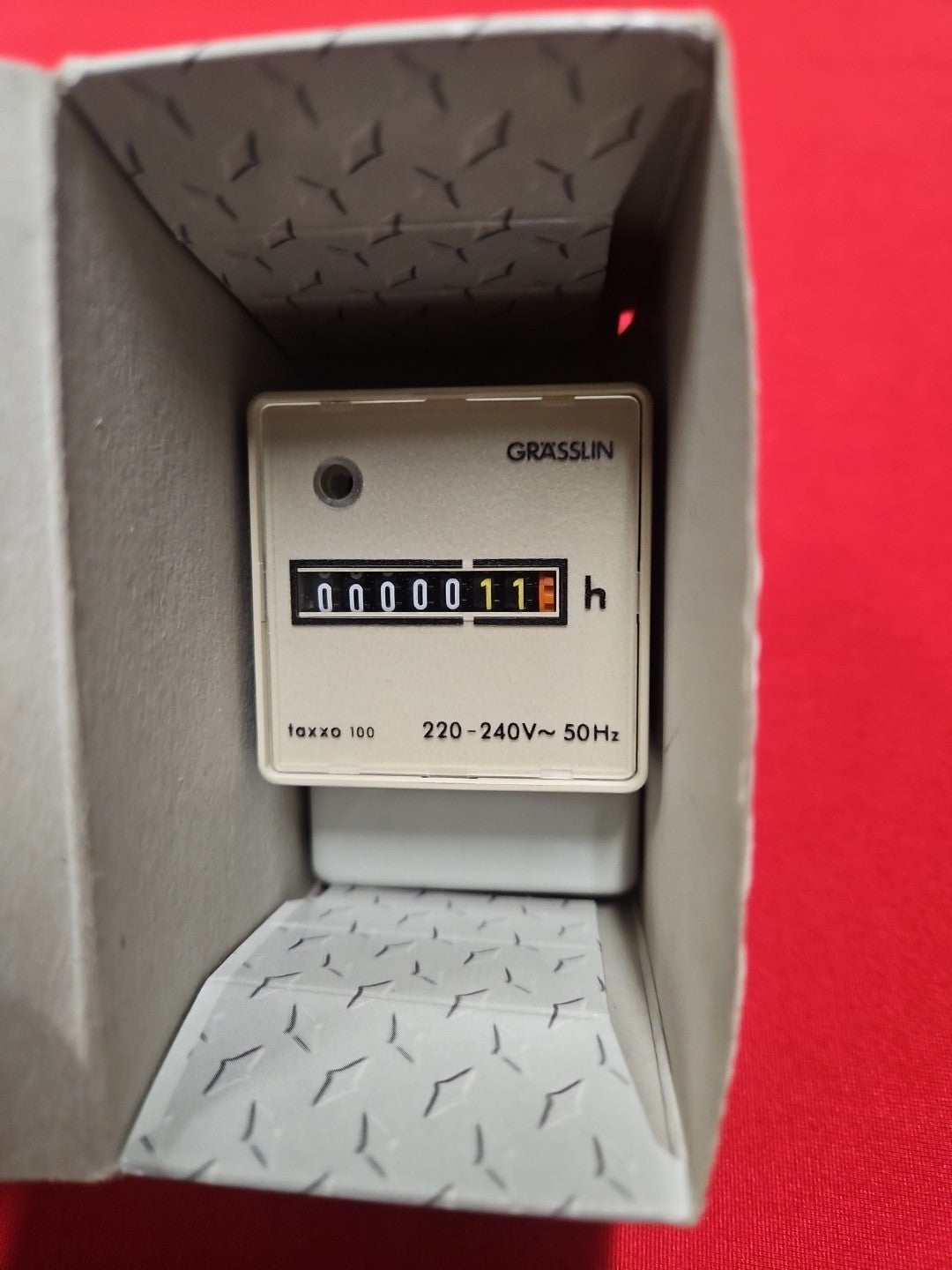 Grässlin 05.15.1001.1 Betriebsstundenzähler taxxo 100 | UWZ 48A | 598452 Neu/ovp