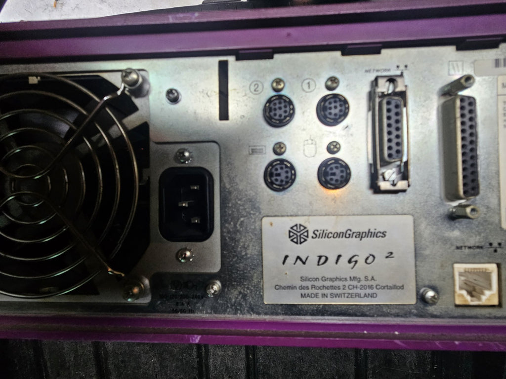 SGI Indigo2 Purple, Vintage Computer, Silicon Graphics working Condition TOP