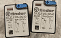 2 x Finder 55.34.9.110.0040, 110V DC 7A 250V Steckrelais new no Box, Neu Unused