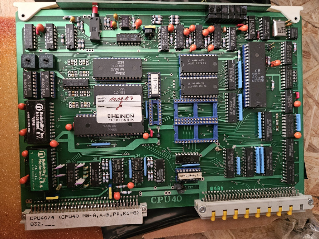 HEINEN CPU40/4 MB-A, A-B, PX K 1-8, 832.772, SN.118, Neu/Ovp,  New In BOX NOS